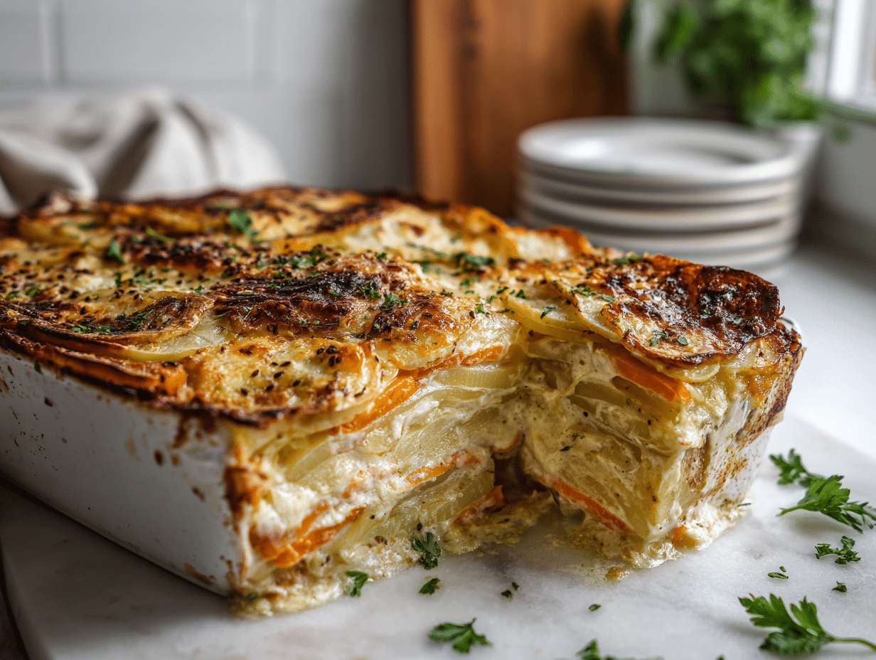 Gratin de carottes et panais au cumin anti-inflammatoire !