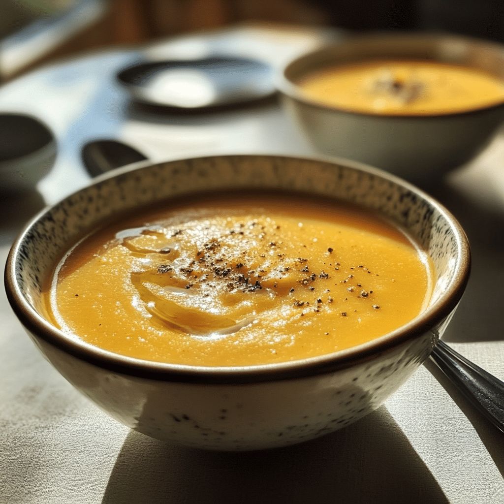 Velouté de Butternut au Lait de Coco et Gingembre